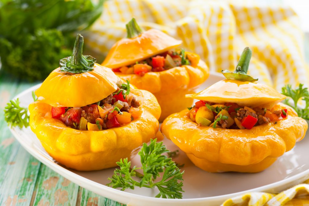 Патиссоны с начинкой