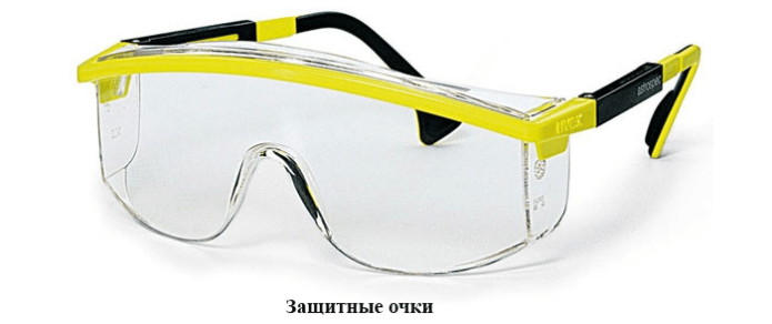 Защитные очки для строительных работ
